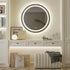60cm Round LED Bathroom Mirror – Frameless Anti‑Fog Backlit Touch