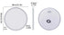 80cm Round Frameless LED Bathroom Mirror