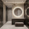 80cm Round Frameless LED Bathroom Mirror – Bluetooth