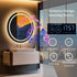80cm Round Frameless LED Bathroom Mirror – Bluetooth