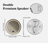 80cm Round Frameless LED Bathroom Mirror – Bluetooth