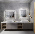 60 x 80cm Rectangle Frameless LED Bathroom Mirror