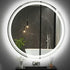 90cm Round LED Bathroom Mirror – Frameless Anti‑Fog Backlit Touch