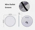 90cm Round LED Bathroom Mirror – Frameless Anti‑Fog Backlit Touch