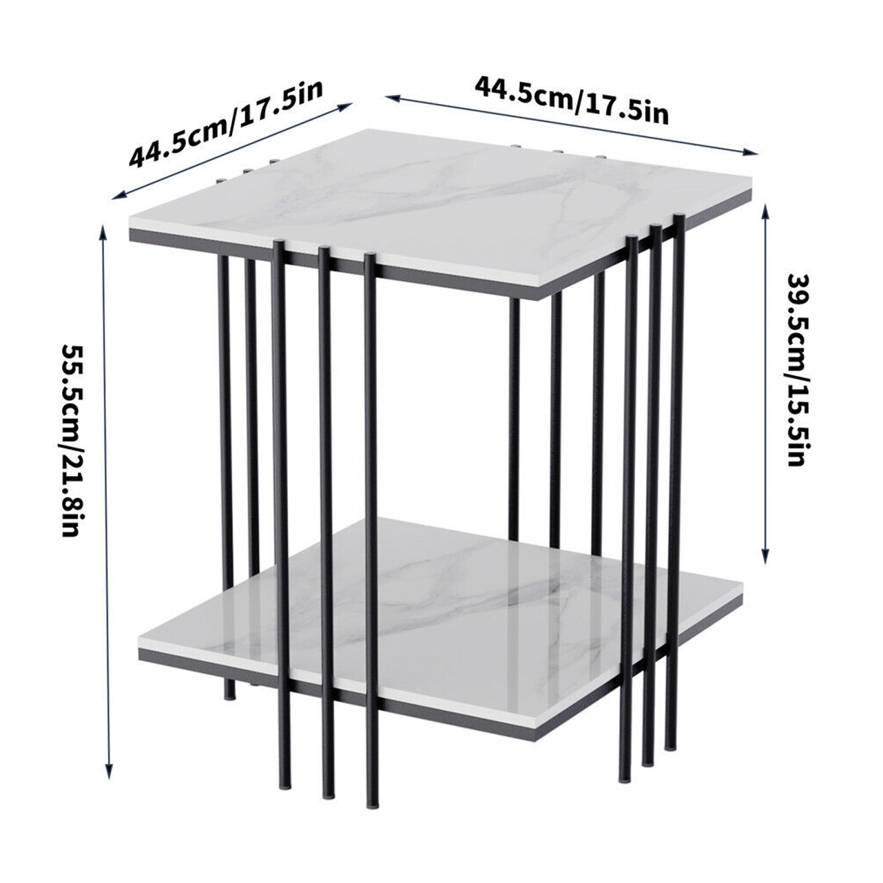 Interior Ave - Milano Black Square Side Table