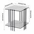 Interior Ave - Milano Black Square Side Table