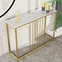 - Aurelia Hallway Console Table - Gold - 120cm