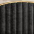 Elegant King Bedframe Charcoal Velvet Fabric with Gas Lift Storage and Golden Trim
