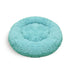 Pet Dog Bedding Warm Plush Round Comfortable Nest Comfy Sleep kennel Green 100cm