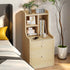 Minimalist Wooden Nightstand Multi-Functional Top Storage Natural Design