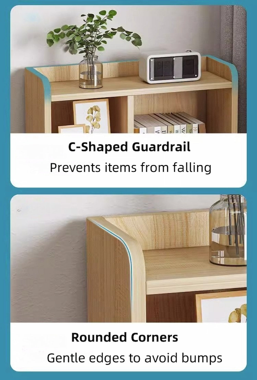 2x bedside table set wooden vintage storage bedroom furniture nightstand