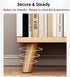 2x Bedside table set modern design wooden legs white drawers furniture