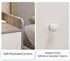 Vintage Bedside Table Walnut Raised Tray Open Shelf Drawer White Knob 48cm