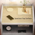 2x bedside table with drawer and shelf modern nightstand bedroom furniture