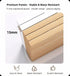 2x Bedside Table Pair White 3 Drawers Wooden Knobs Modern Minimalist Design