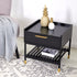 ALCONA Night Stand In Matte Black