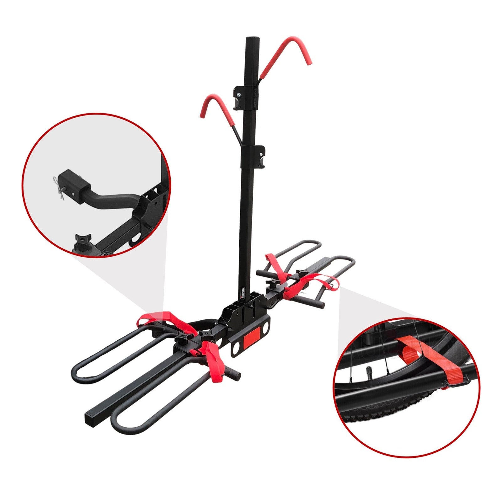 2 E Bike Rack Bicycle Carrier Hitch Rear Platform for Car SUV Foldable 2 Inch