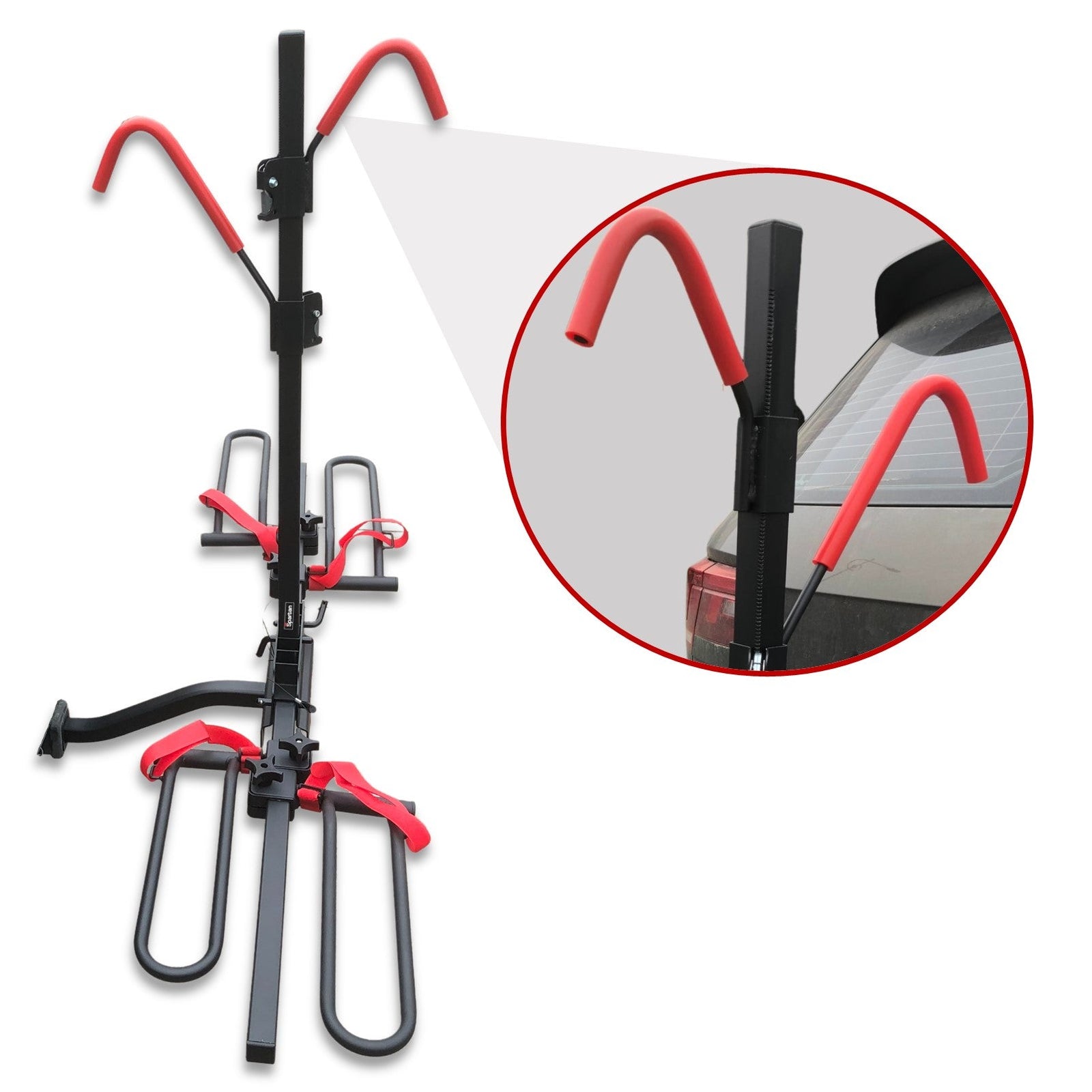 2 E Bike Rack Bicycle Carrier Hitch Rear Platform for Car SUV Foldable 2 Inch