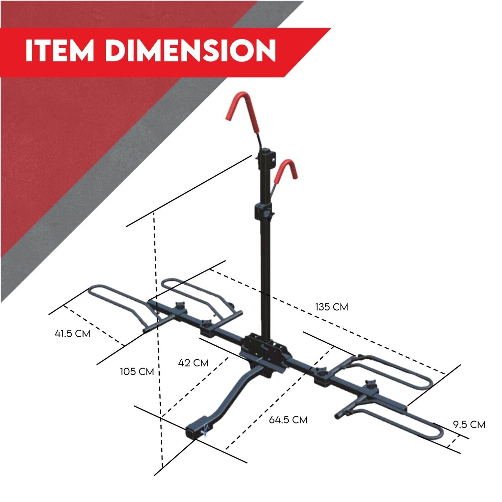 2 Bicycle Bike Rack Rear Car Carrier 2