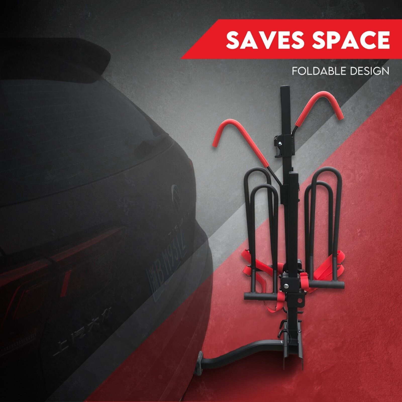 2 Bicycle Bike Rack Rear Car Carrier 2
