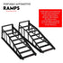 Heavy Duty Portable Car Loading Ramp Set 2000kg Maintenance Steel Frame Pair