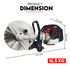 75CC Petrol Demolition Saw Concrete Cut Off Wet Demo Cutter Road Brick 350MM