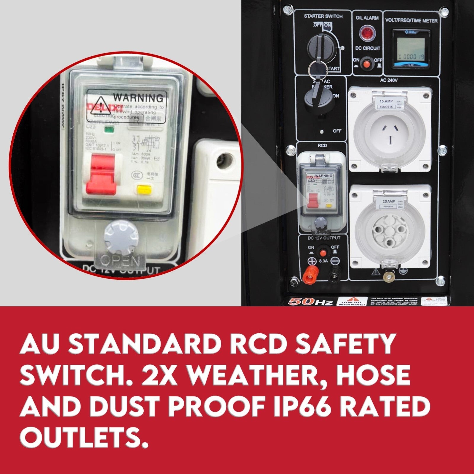 8.4kW Max 6kW Rated Diesel Generator Single Phase