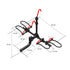 2 E Bike Platform Rack Rear Vehicle Car Carrier Bicycle Holder Hitch Receiver Foldable