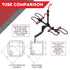 2 E Bike Platform Rack Rear Vehicle Car Carrier Bicycle Holder Hitch Receiver Foldable