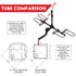2 E Bike Platform Rack Rear Vehicle Car Carrier Bicycle Holder Hitch Receiver Foldable