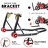 Front and Rear Motorcycle Stand Motorbike Lift Heavy Duty Paddock Carrier Bike Hoist