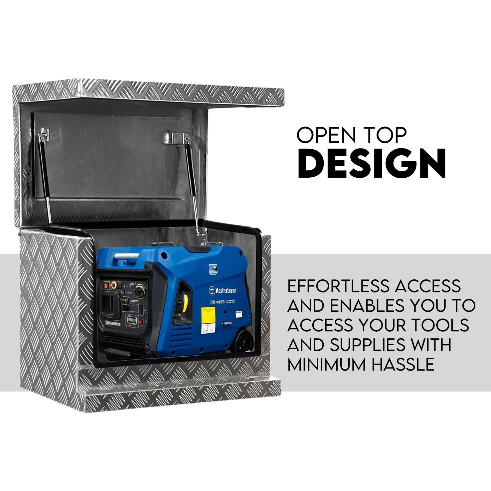 Aluminium Toolbox Ute Tool box Generator Trailer Truck Canopy 615x400x500