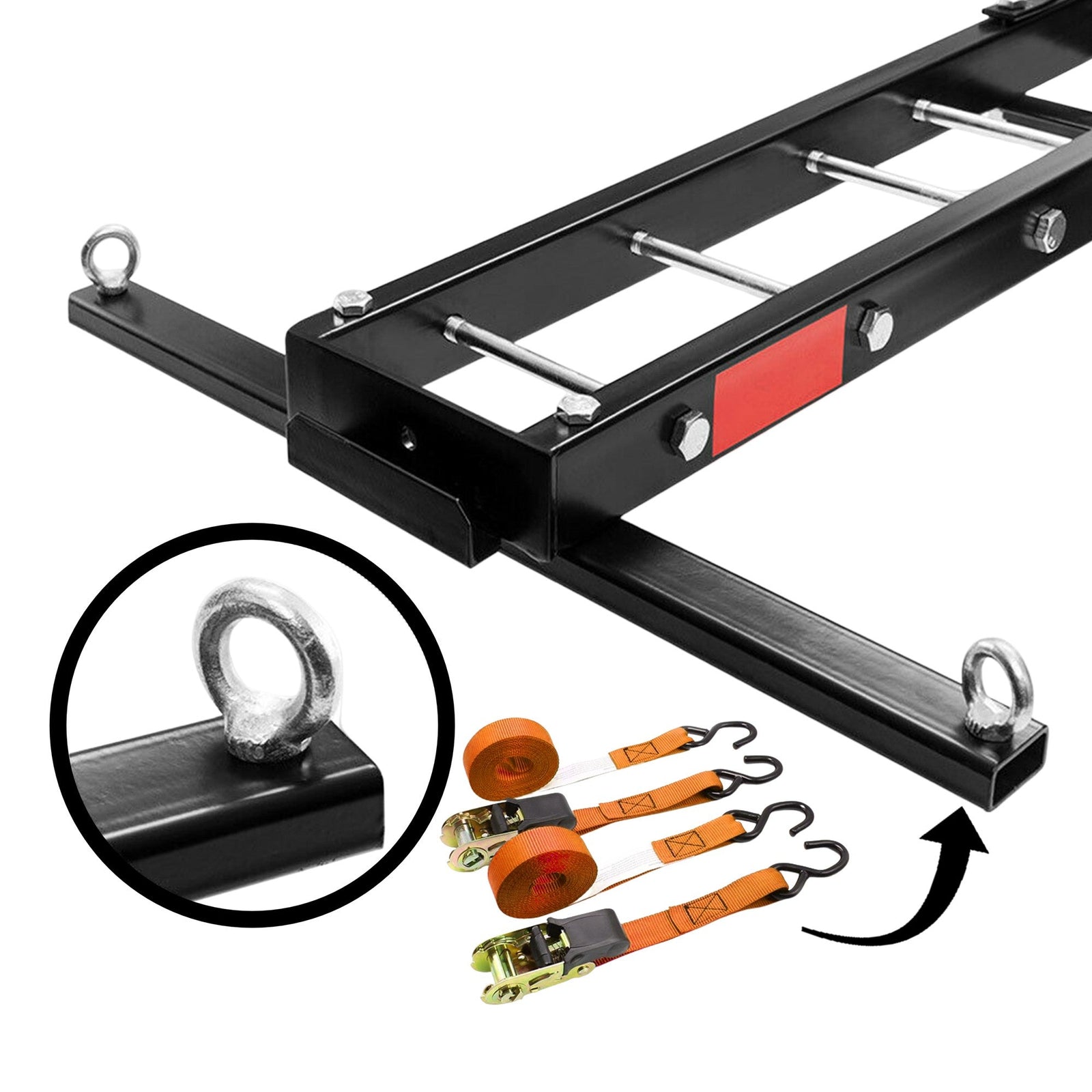 Motorcycle Motorbike Carrier Rack Towbar Arm Rack Dirt Bike Ramp Brake Lights