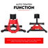 Heavy Duty Motorcycle Motorbike Stand Front Wheel Chock Trailer Transport