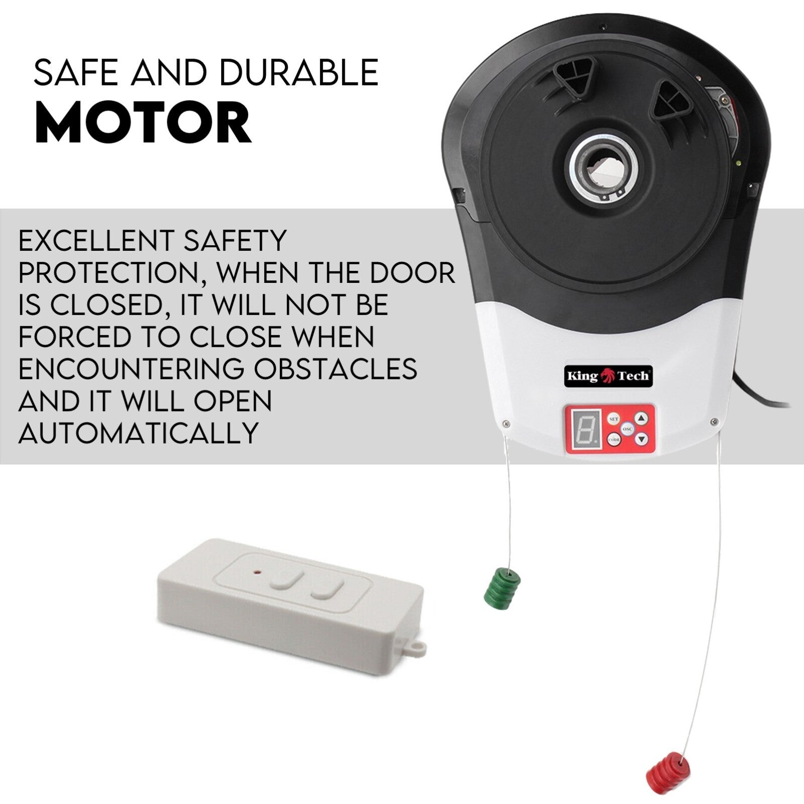Automatic Roller Door Opener Garage Powerful 1200N Motor Garage 22m² Rolling AU