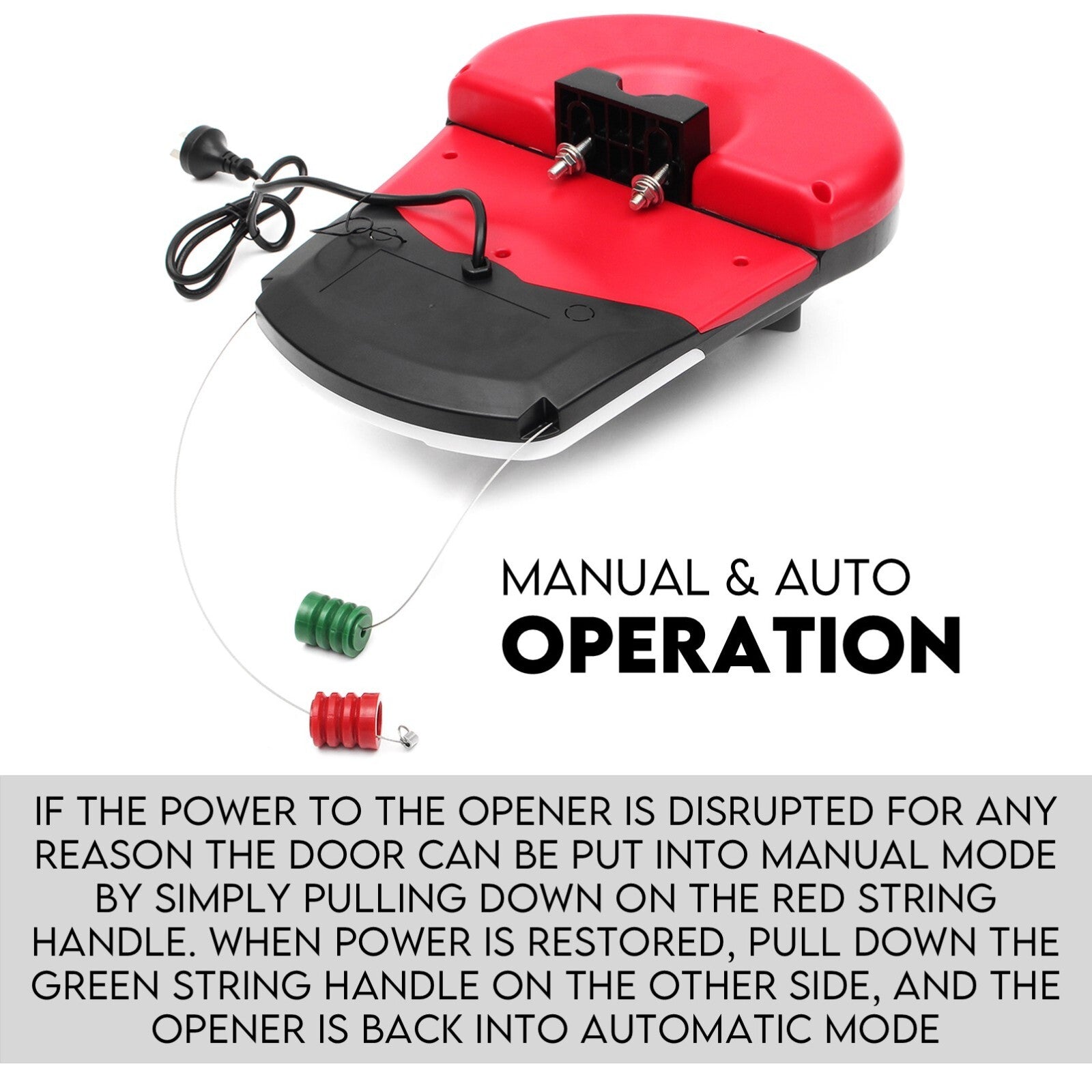 Automatic Roller Door Opener Garage Powerful 1200N Motor Garage 22m² Rolling AU