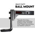 Adjustable Tow Bar Hitch Black Towbar Ball
