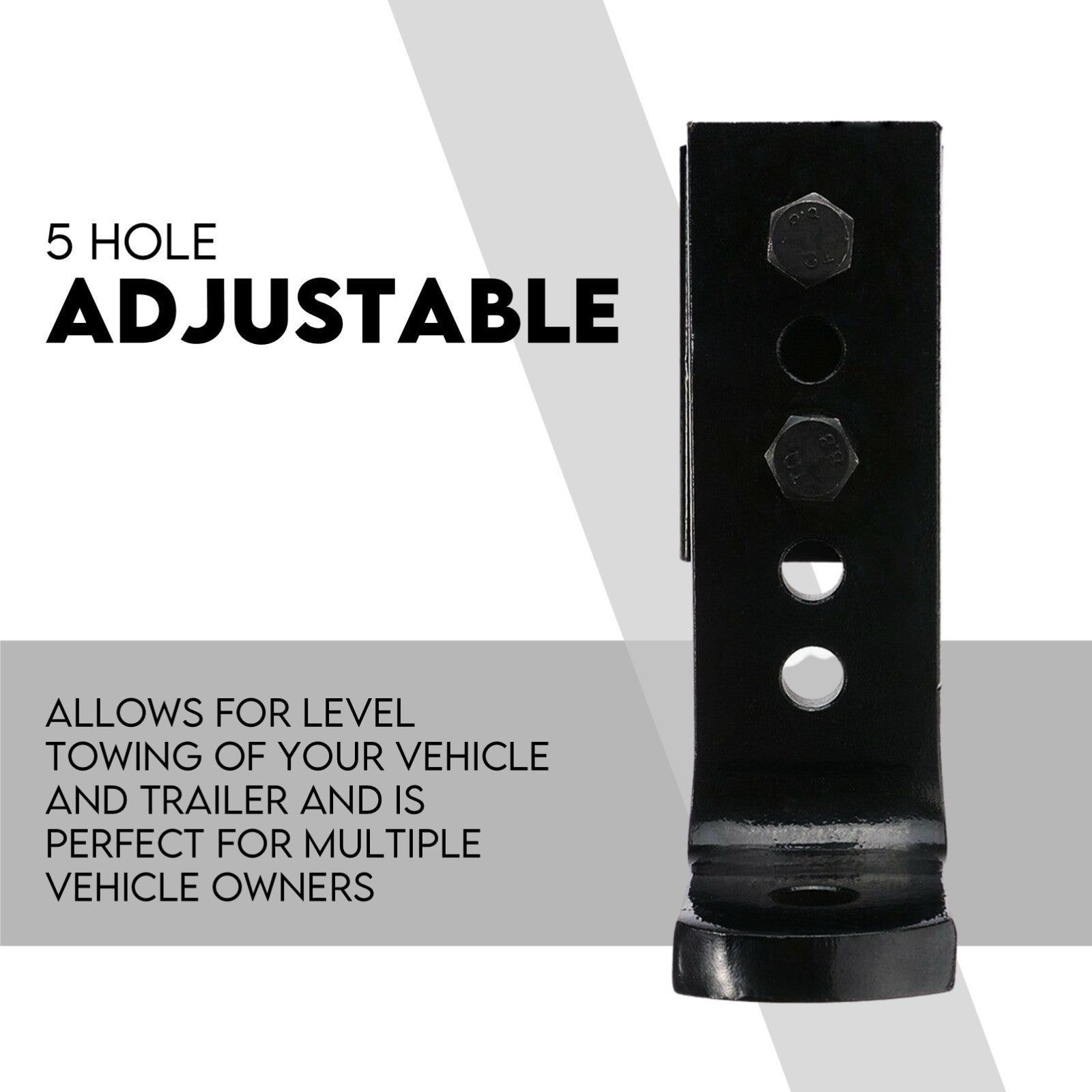 Adjustable Drop Towbar Tow Bar Ball Mount Tongue 2