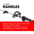 4 STROKE Whipper Snipper Straight Shaft Line Trimmer 31CC Pole Brush Cutter