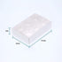 10 Pack of White Card Chocolate Sweet Soap Product Retail Gift Box - 6 Bay Compartments - Clear Slide On Lid - 12x8x3cm