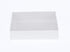 10 Pack of White Card Square Box - Clear Slide On Lid - 20 x 20 x 8cm -  Large Beauty Product Gift Giving Hamper Tray Merch Fashion Cake Sweets Xmas