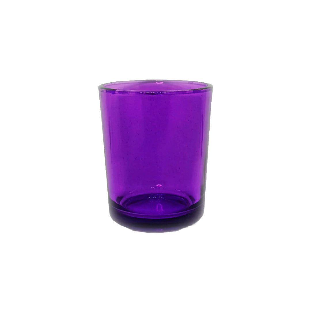 10 Pack Purple Glass Votive Tealight Candle Holders House Party Cenrepiece Xmas Wedding Decor Glass Candlestick Party Decorations Bridal Valentines Event