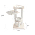 Leisure Loft With Hammock & Scratch Post - White Velvet - 127cm