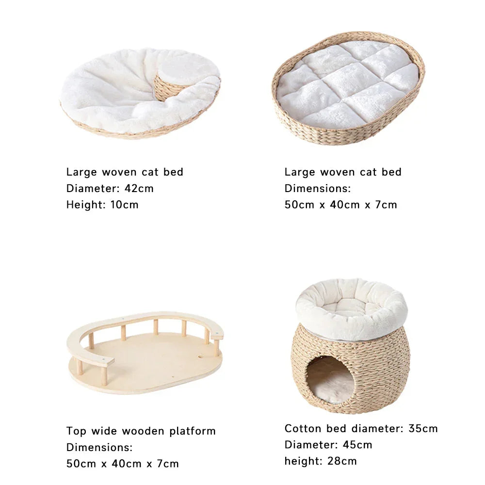 Cosy Woven Cat Perch - 141.5cm