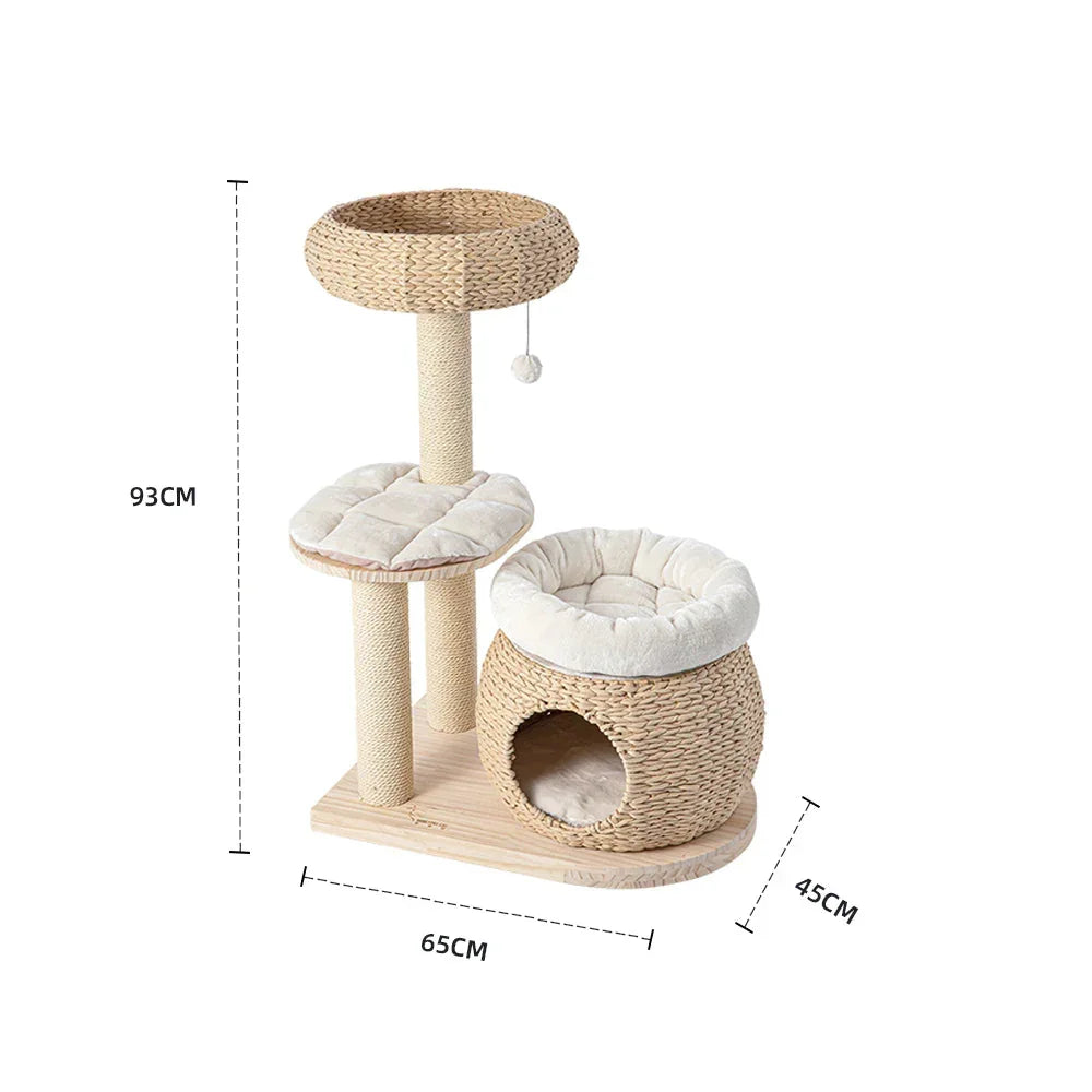 Plush Woven Cat Retreat - 93cm
