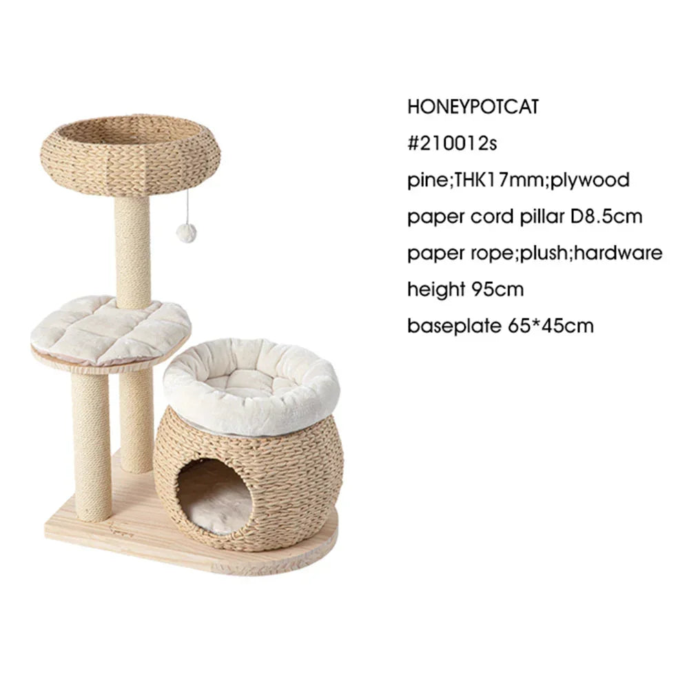 Plush Woven Cat Retreat - 93cm