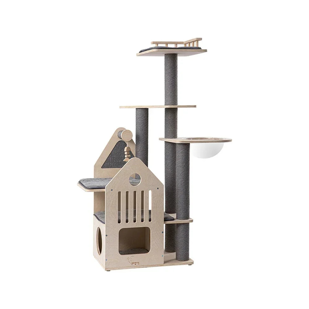Grand Cat Mansion With Space Capsule - 148cm