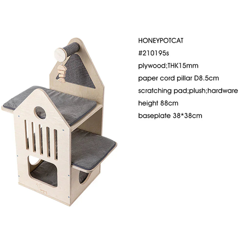 Cosy Cat Villa - 87.5cm