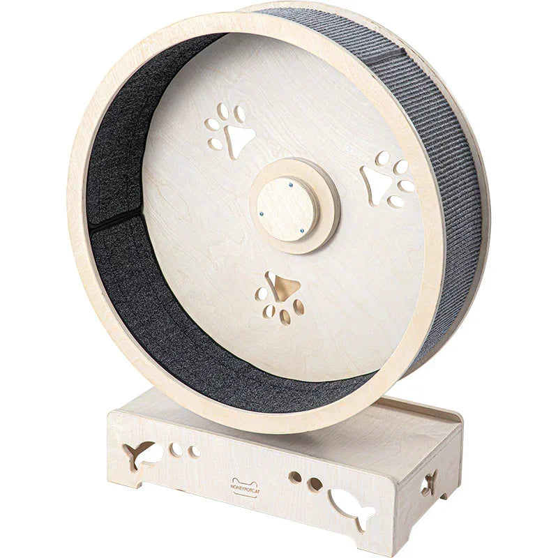 Fit & Fun Active Runner Wood Cat Wheel - Flex 93cm