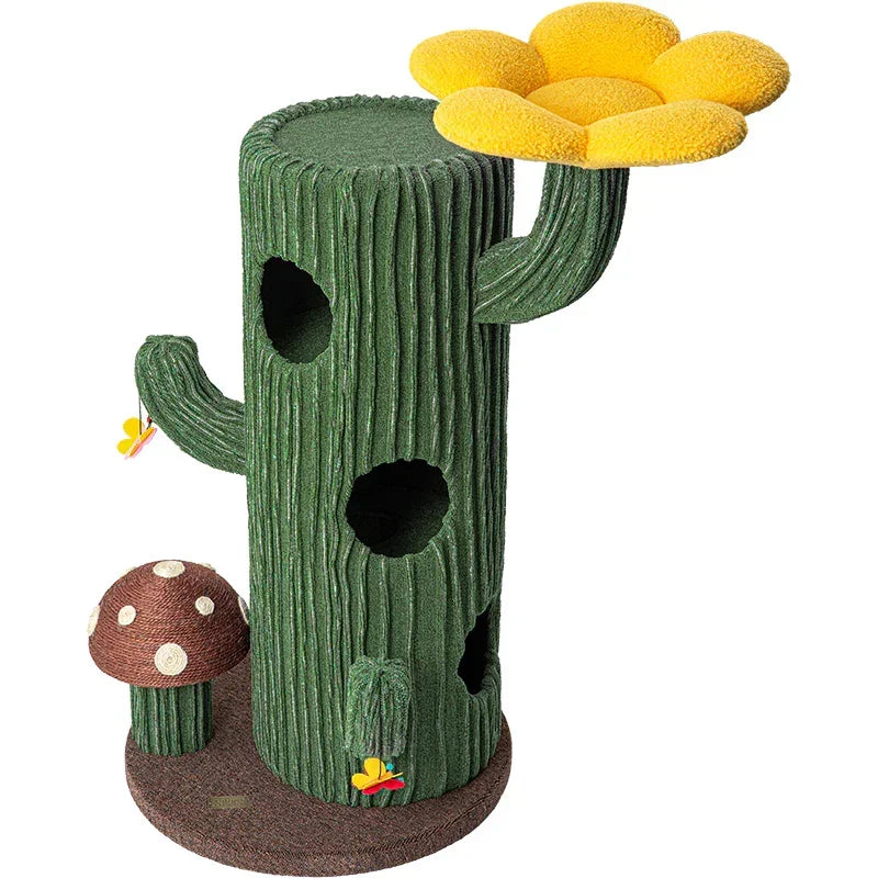Solo Cactus Bloom Cat Tree - Green 120.5cm